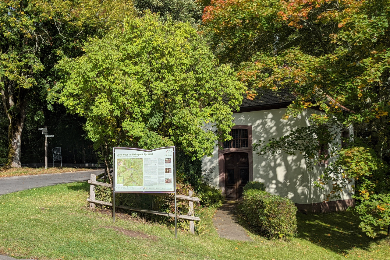 Historische Ansicht des Gasthauses Hochspessart