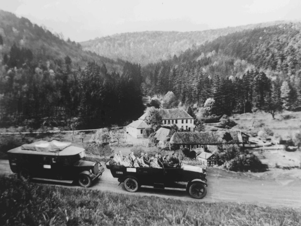 Historische Gebäudeplan Gasthaus Hochspessart